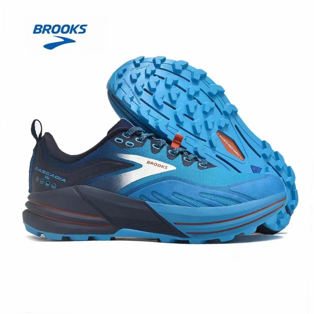 Brooks Cascadia 16 Trail Running Shoes in Blue - product image from the listing.