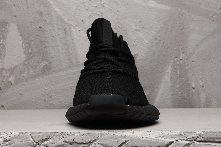 Yeezy 350 V2 Sneakers in Black Knit - product image from the listing.