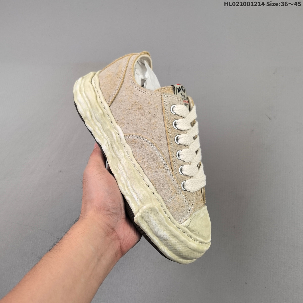 Maison Mihara Yasuhiro Original Sole Low Sneakers, in Beige - product image from the listing.
