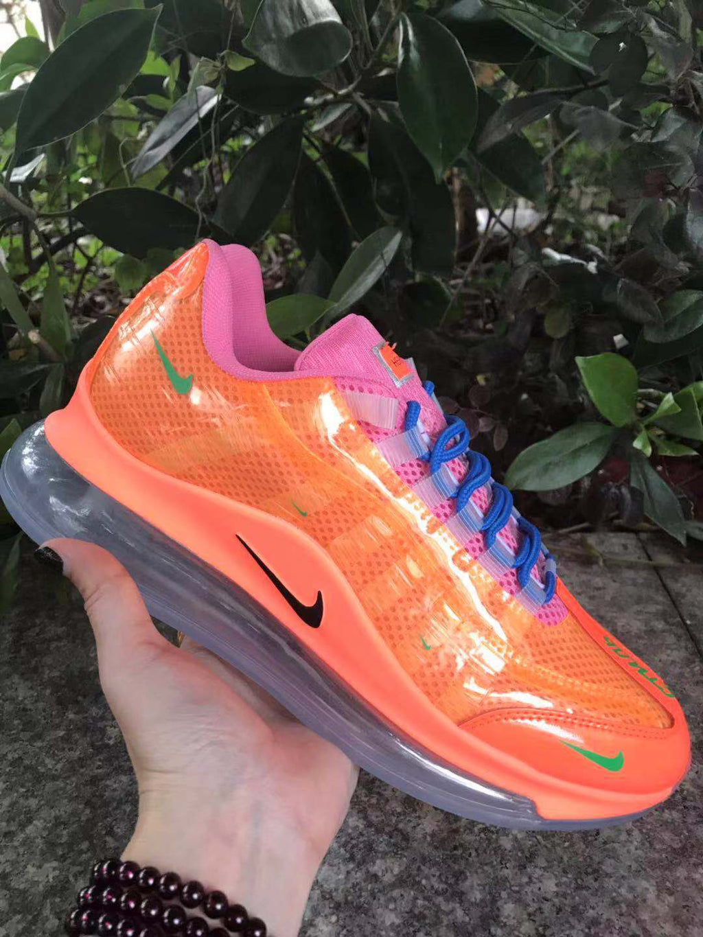 Nike Air Max 720 Sneakers in Orange, in Pink and Blue - product image from the listing.
