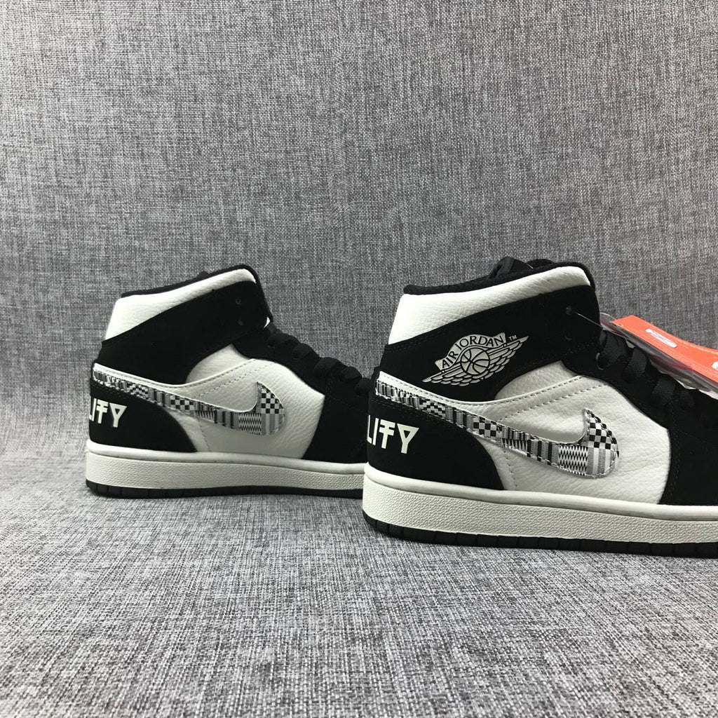 Black History Month Sneakers - Air Jordan 1 Mid 852542-010 - product image from the listing.
