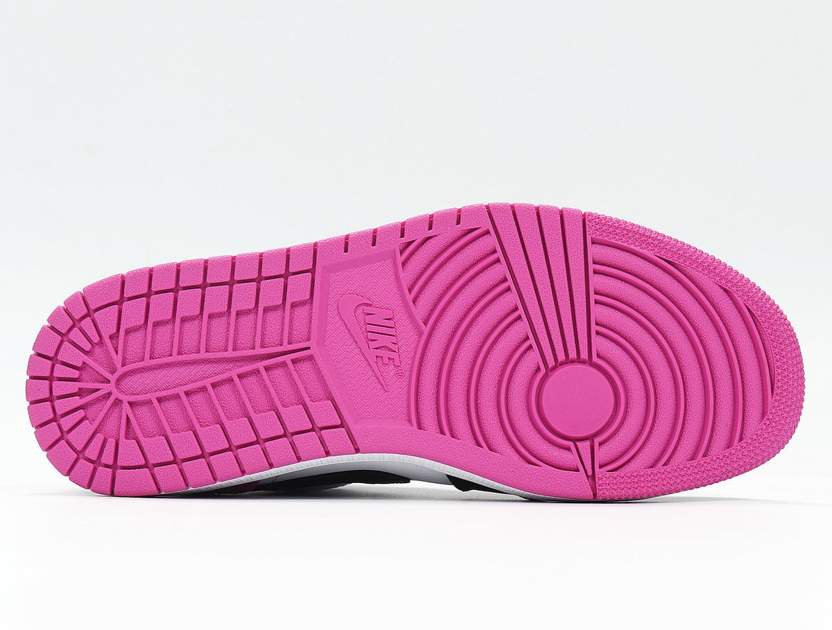 Jordan 1 Low Raspberry Sneakers in Pink Black White CK3022-005 - product image from the listing.