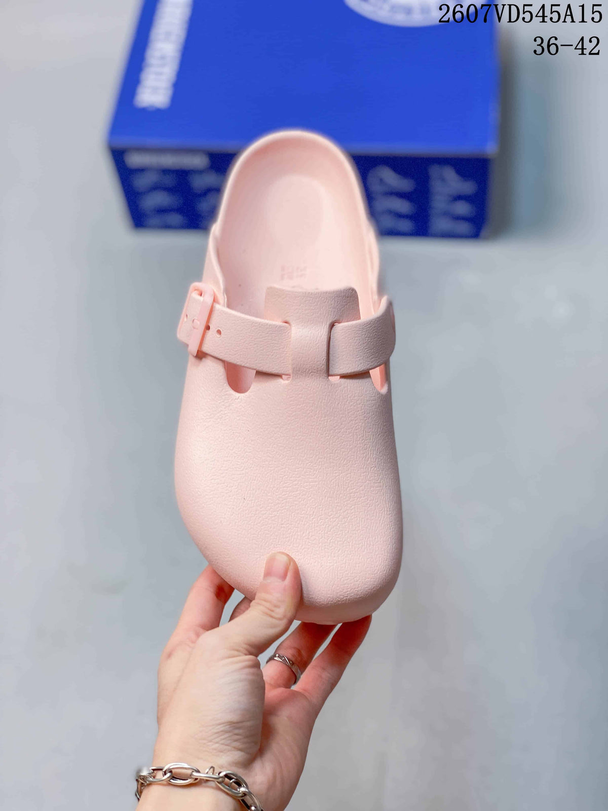 Birkenstock Madrid Big Buckle EVA Sandals in Pink 07VD545A15 - product image from the listing.
