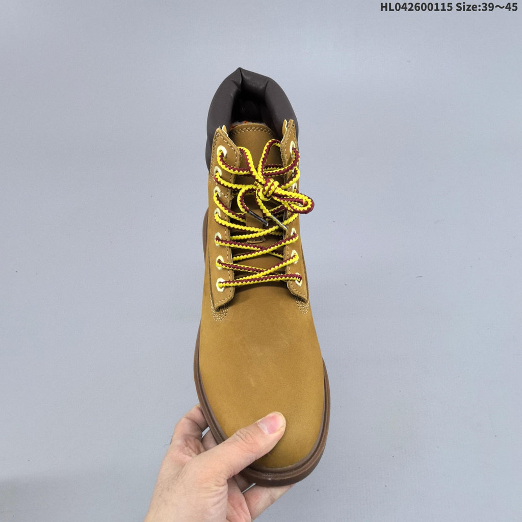 Timberland 6-Inch Style Lace-Up Boots, Wheat and in Brown - product image from the listing.