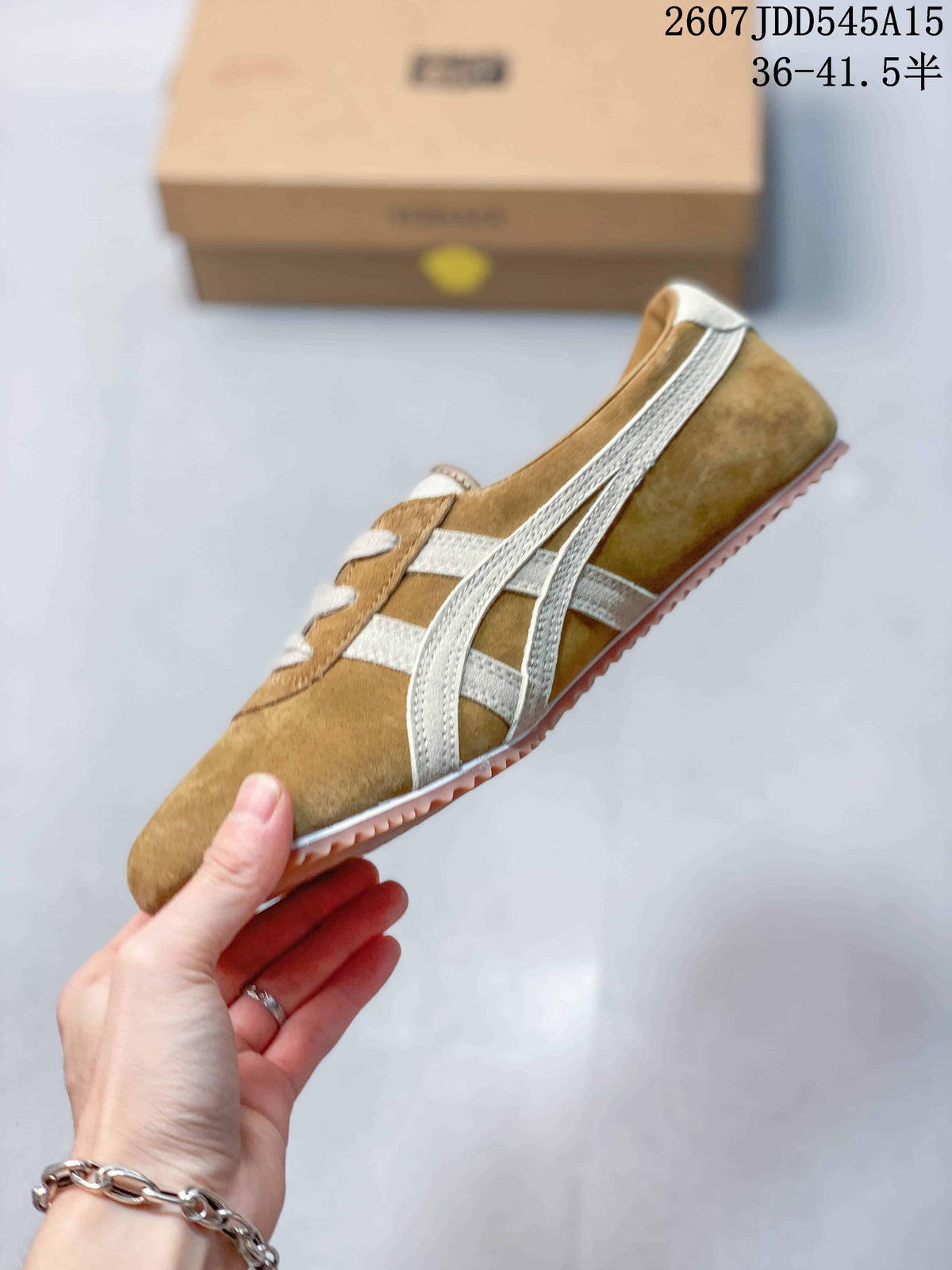Versace x Onitsuka Tiger Tai-Chi Sakura Sneakers in Suede - product image from the listing.