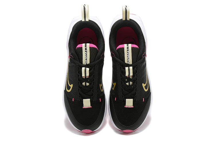 Nike Air Max Black and Gold Trainers with Pink Accents - product image from the listing.