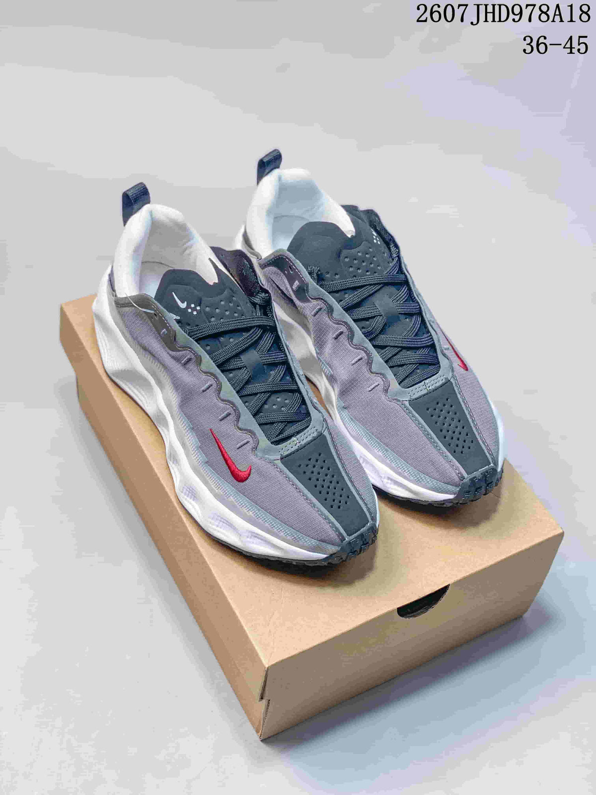 Nike Ava Rover HS Sneakers in Gray White Red 2607JHD978A18 - product image from the listing.