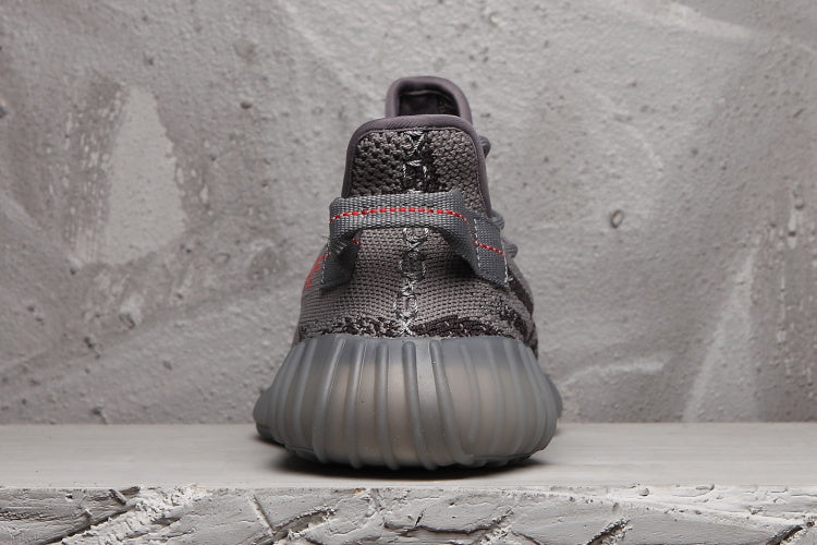 Yeezy 350 V2 Black and Gray Zebra Trainers - product image from the listing.