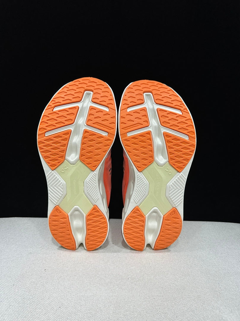 On Cloud Eclipse Running Shoes in Flame and in Ivory - product image from the listing.