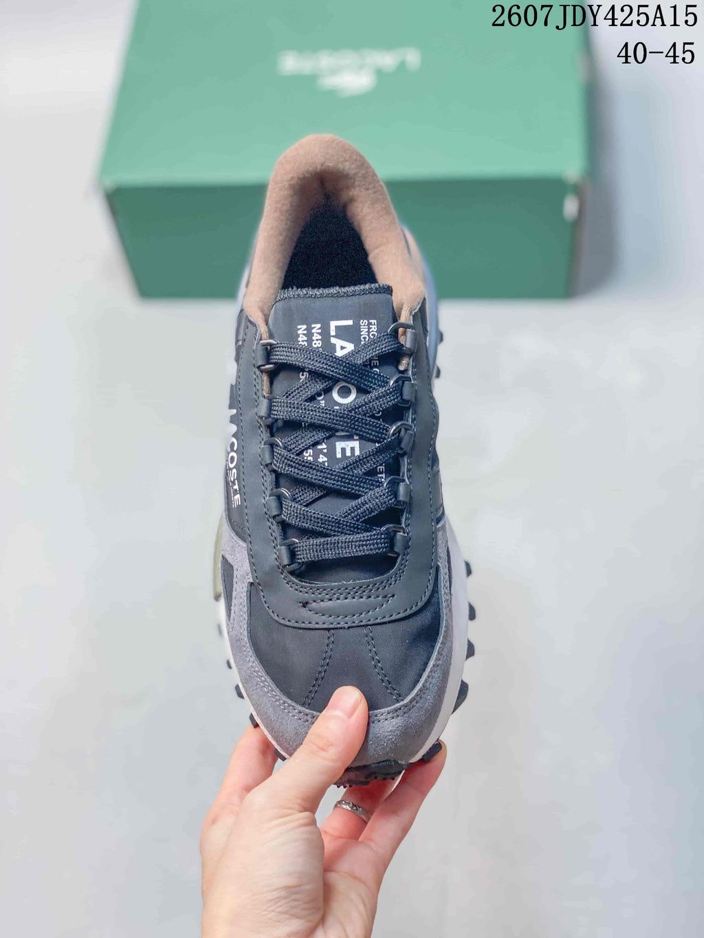 Men's Lacoste Gray Casual Sneakers 2607JDY425A15 - product image from the listing.