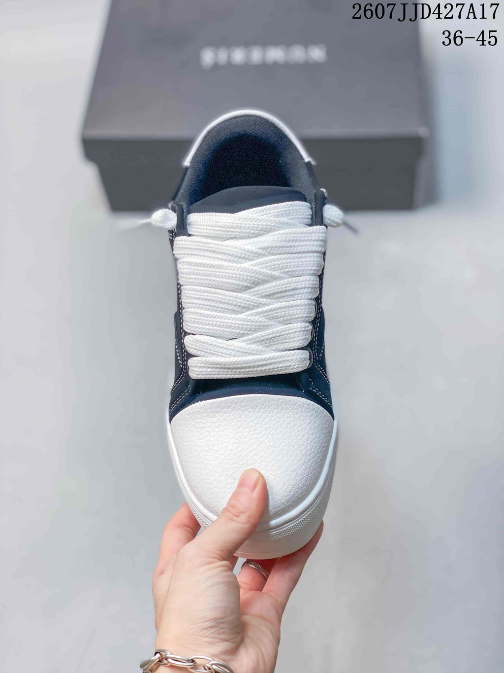 Numeris Denim Casual Sneakers in Navy White 2607JJD427A17 - product image from the listing.