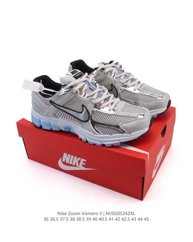 Nike Zoom Vomero 5 Sneakers in Silver Blue IM5042-XL - product image from the listing.
