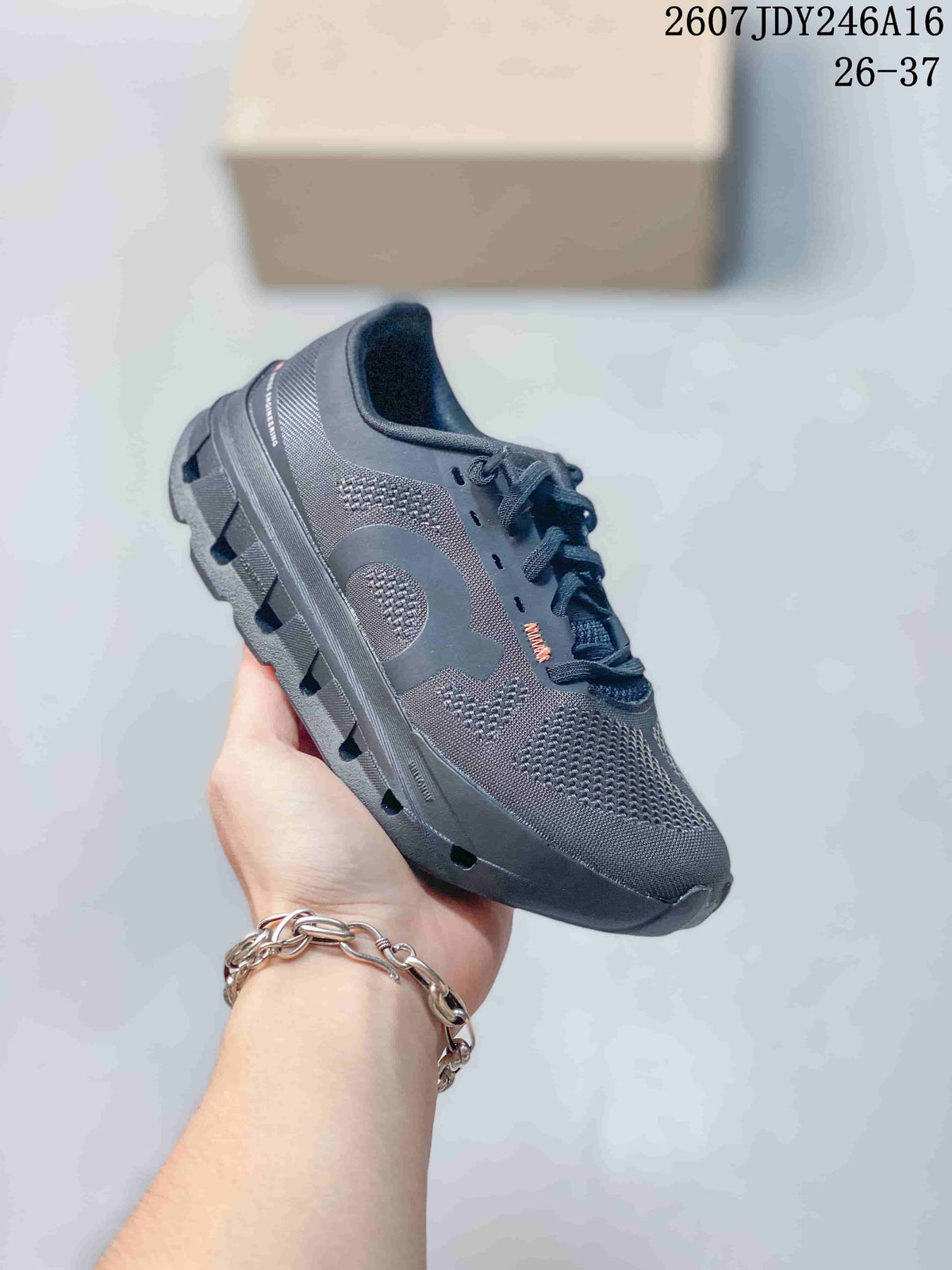 On Cloudstratus 3 Kids' Sneakers in Dark Gray - product image from the listing.