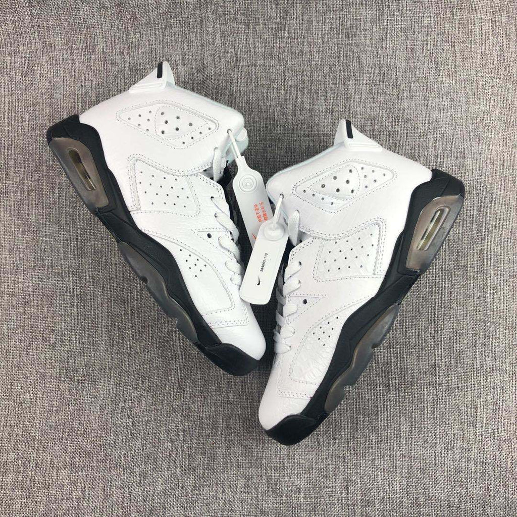 Air Jordan 6 Alligator White Black Sneakers - product image from the listing.