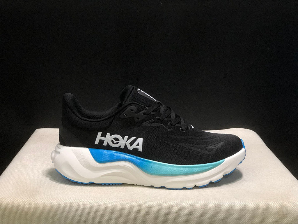 HOKA Arahi 8 Running Shoes, in Black Blue - product image from the listing.