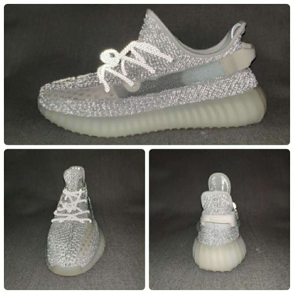 Yeezy Boost 350 V2 Sneakers in Gray Knit - product image from the listing.