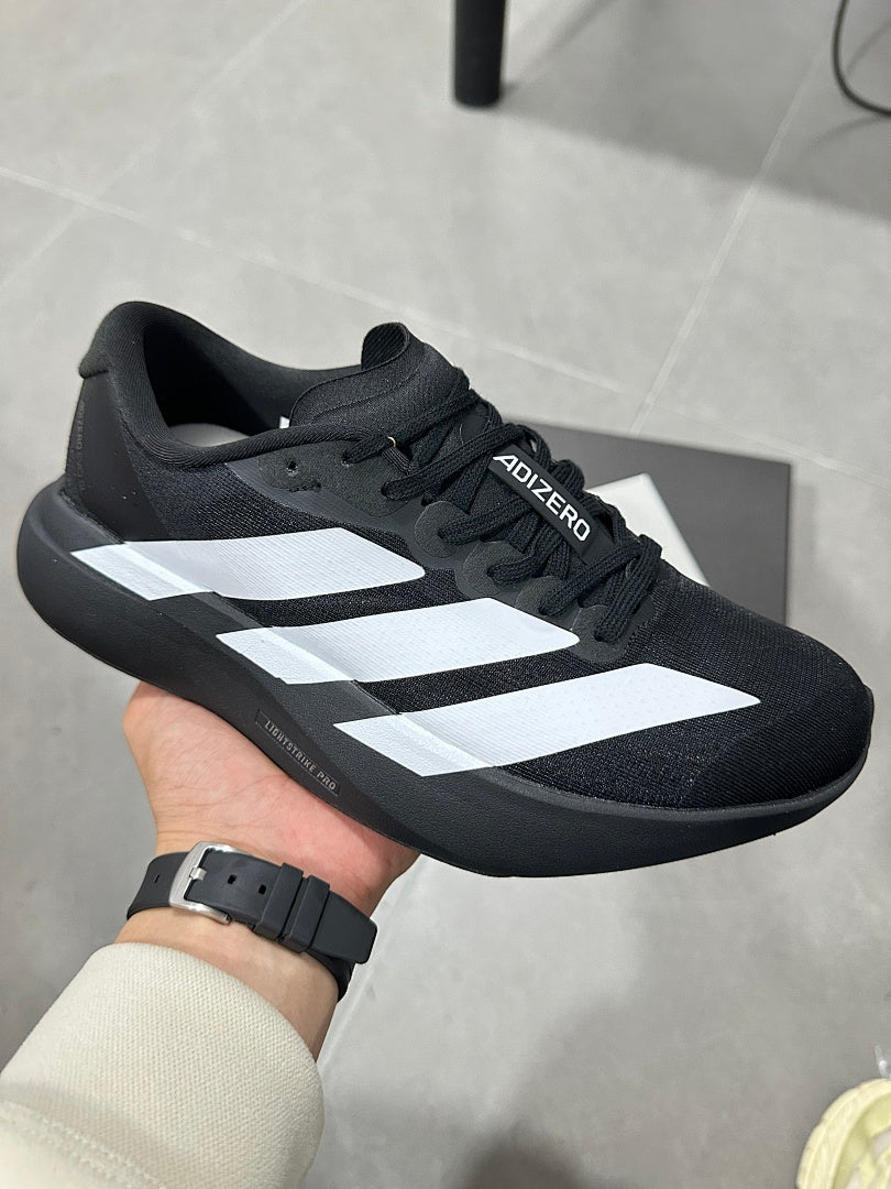 Adidas Adizero Lightstrike Pro Running Shoes in Black White - product image from the listing.