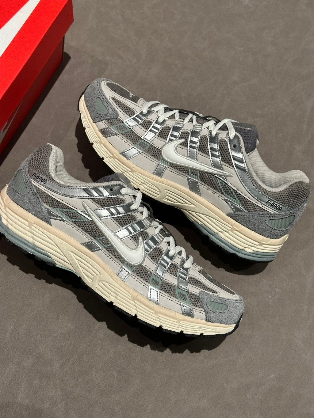 Nike P-6000 Sneakers in White Silver FN7509-029 - product image from the listing.