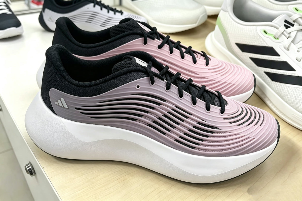 Sneakers in Black and Purple - product image from the listing.