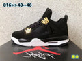 Jordan 4 Basketball Sneakers in Black and Gold - product image from the listing.