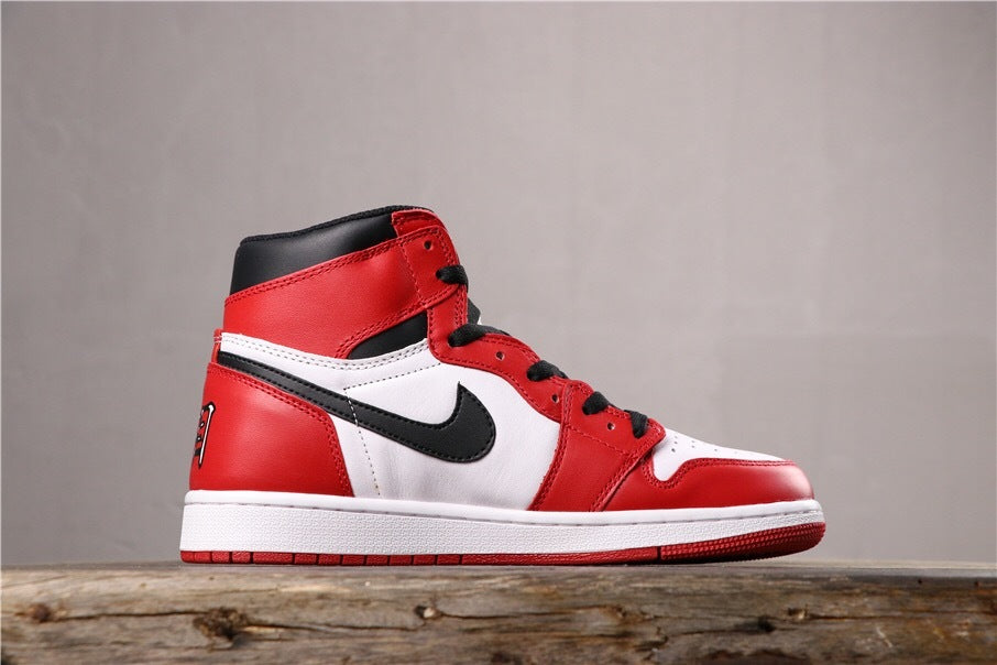 Red White Black Custom Sneakers - Air Jordan 1 Retro High OG - product image from the listing.