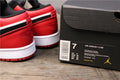 Air Jordan 1 Low Black Toe Red, Sneakers in White and Black - product image from the listing.
