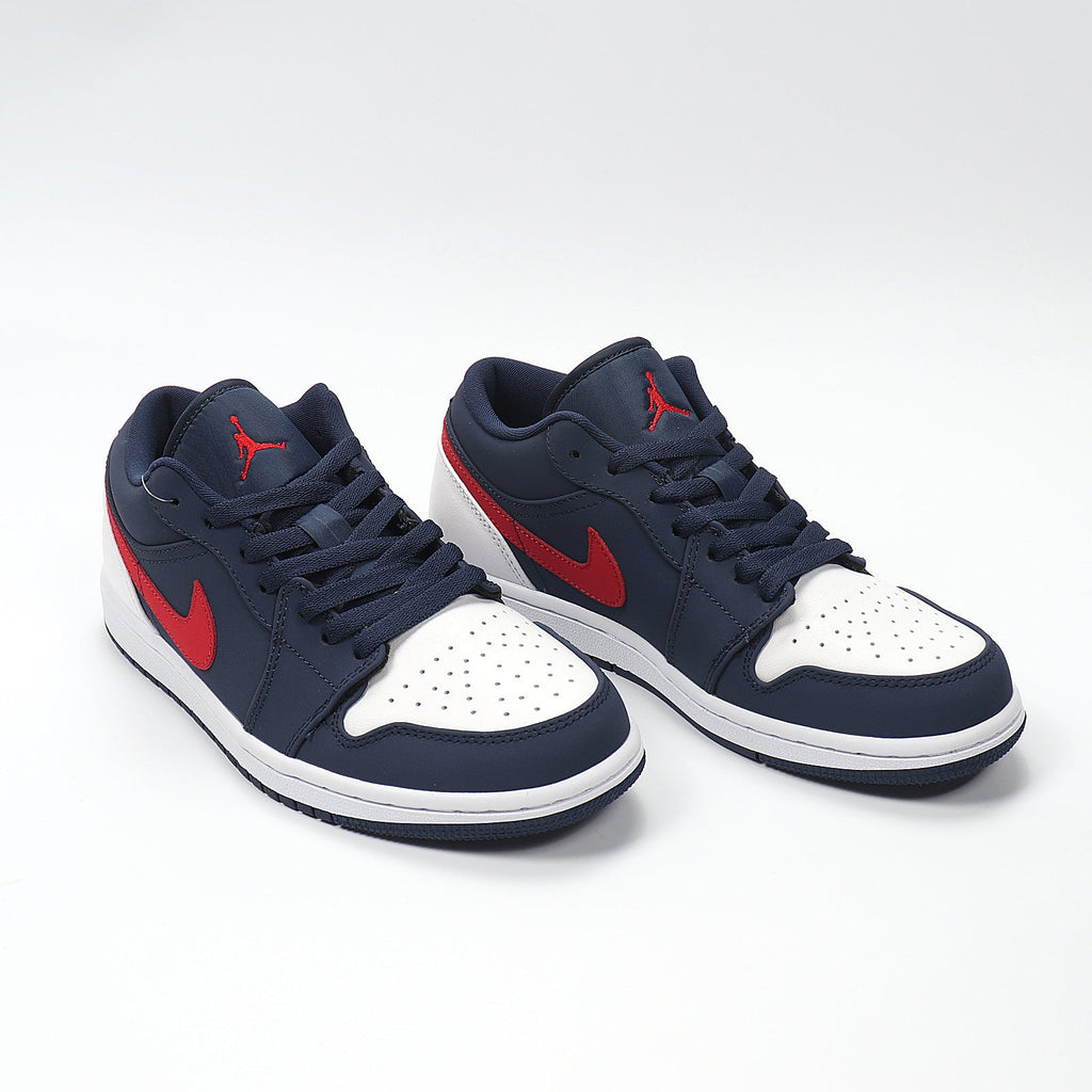 Jordan 1 Low Patriot in Navy Red White CZ8454-400 - product image from the listing.