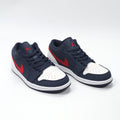 Jordan 1 Low Patriot in Navy Red White CZ8454-400 - product image from the listing.