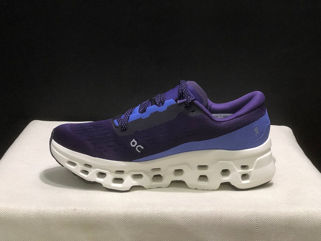 On Cloudmonster 3 Running Shoes, in Blue and Purple - product image from the listing.