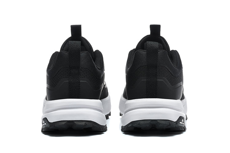 The North Face Black Trail Trainers with White Midsole - product image from the listing.