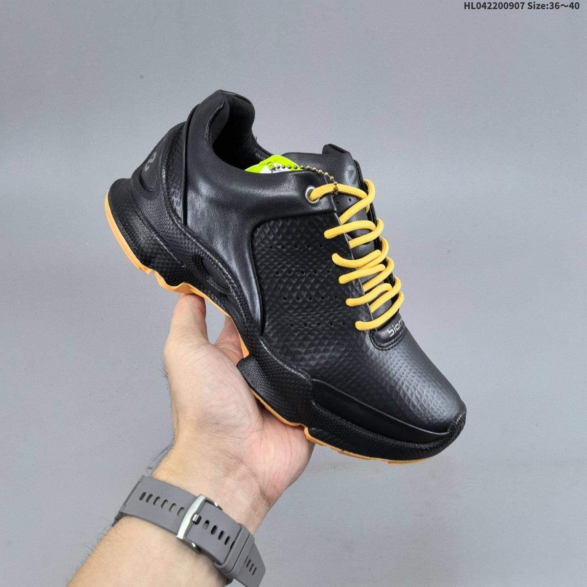 ECCO Biom Low-Cut Outdoor Shoes Black with Contrast Laces - product image from the listing.