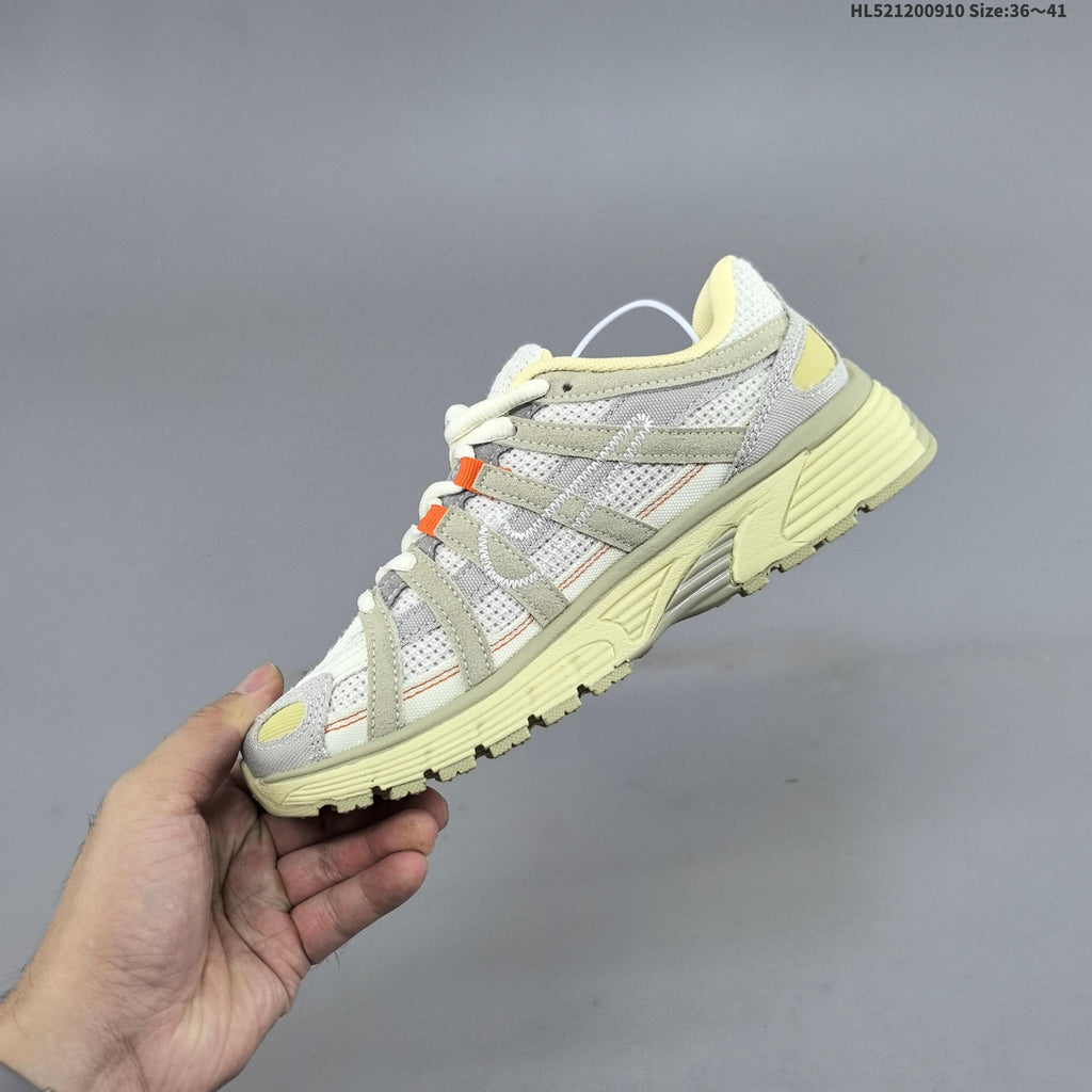 Nike P-6000 Retro Running Sneakers in Cream or in Silver Pink - product image from the listing.