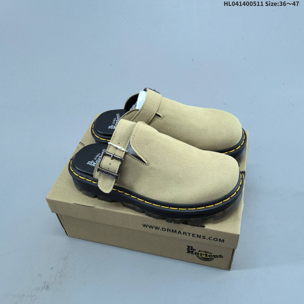 Buckle Clog with Contrast Stitching by Dr. Martens - product image from the listing.
