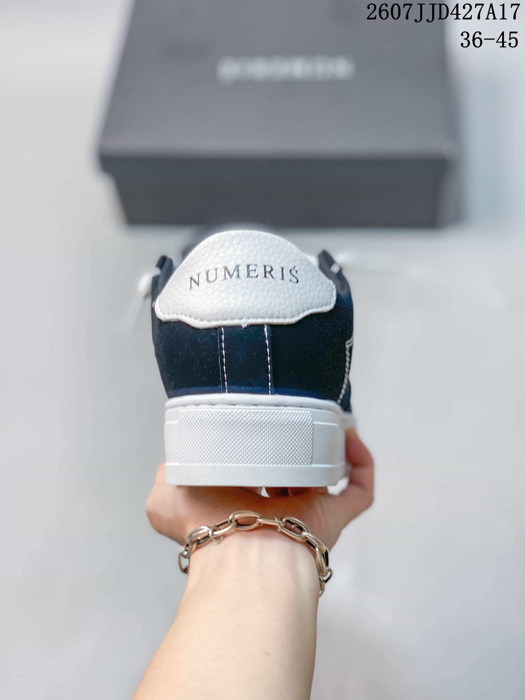 Numeris Denim Casual Sneakers in Navy White 2607JJD427A17 - product image from the listing.