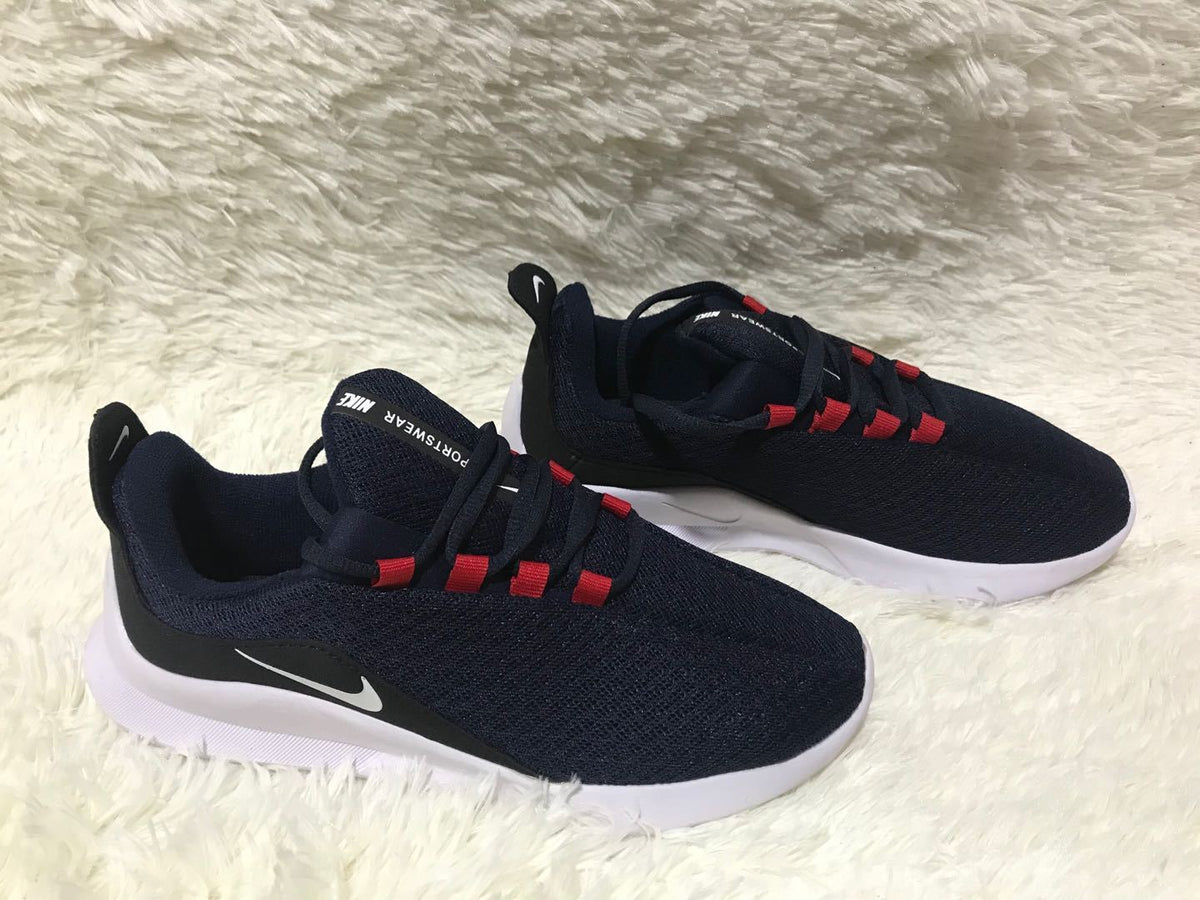 Nike Lunar 5 Sneakers in Navy, in Red and White - product image from the listing.