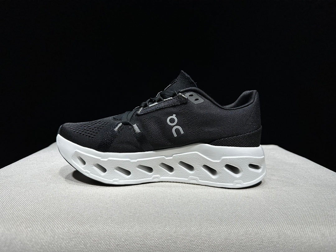 On CloudEclipse Running Shoes in Black and White - product image from the listing.