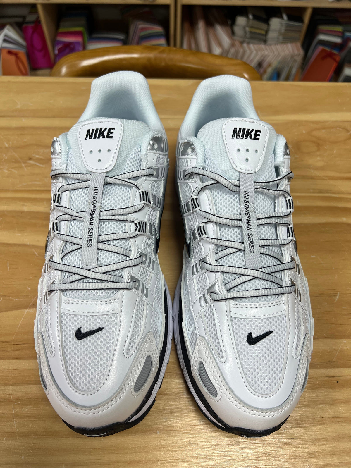 Nike P-6000 Sneakers in White Black CD6404-107 - product image from the listing.