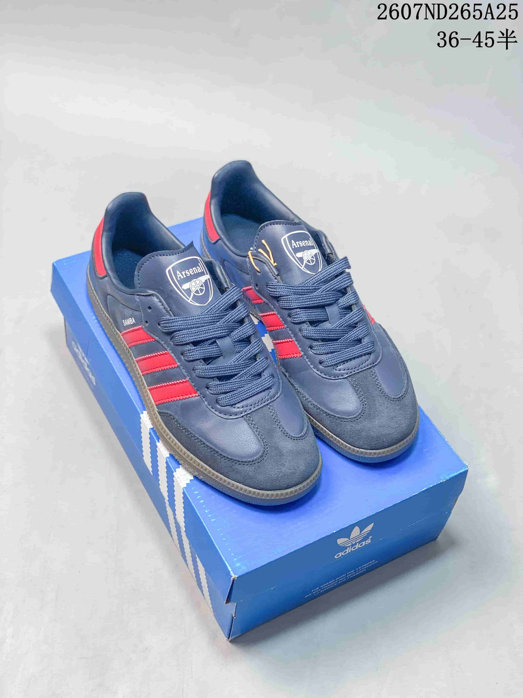 adidas Samba Low-Top Sneakers in Blue or in White - product image from the listing.