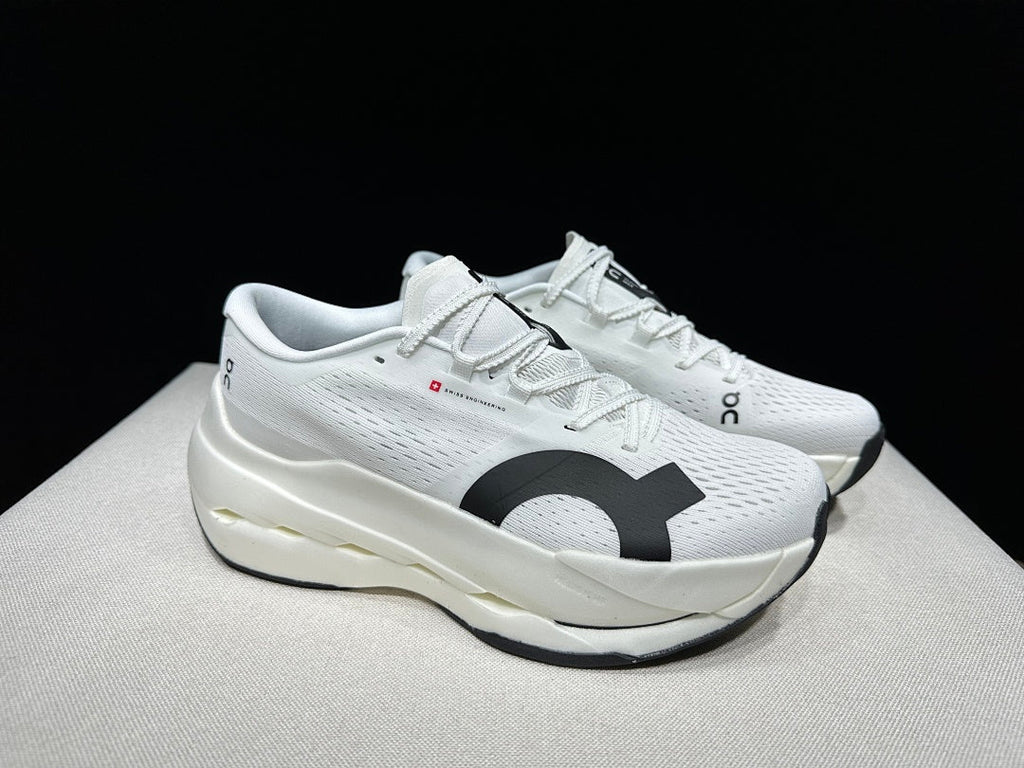 On Cloudboom Max Running Shoes in White - product image from the listing.