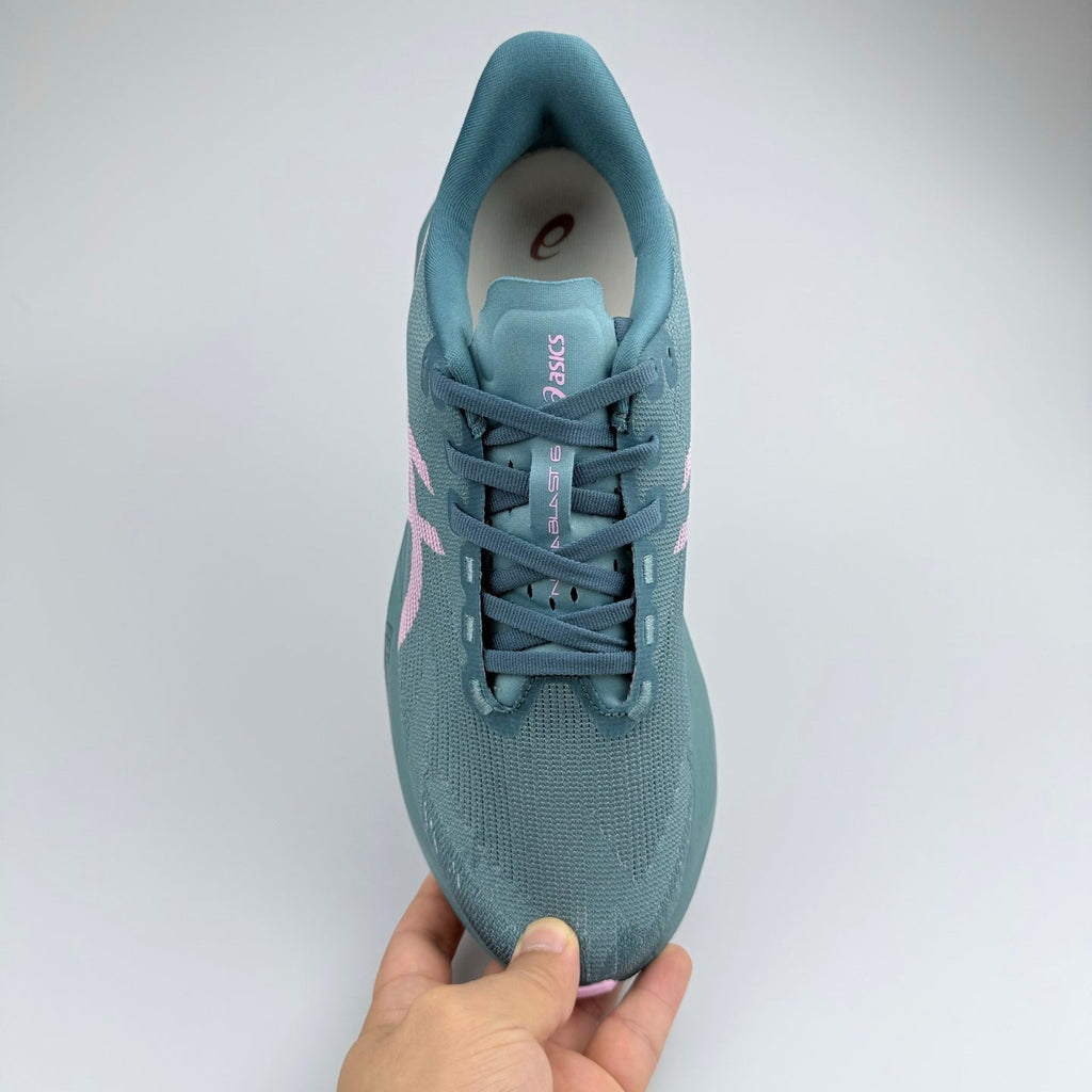 ASICS Gel-Nimbus 27 Running Shoes in Blue Pink 1012C765-001 - product image from the listing.