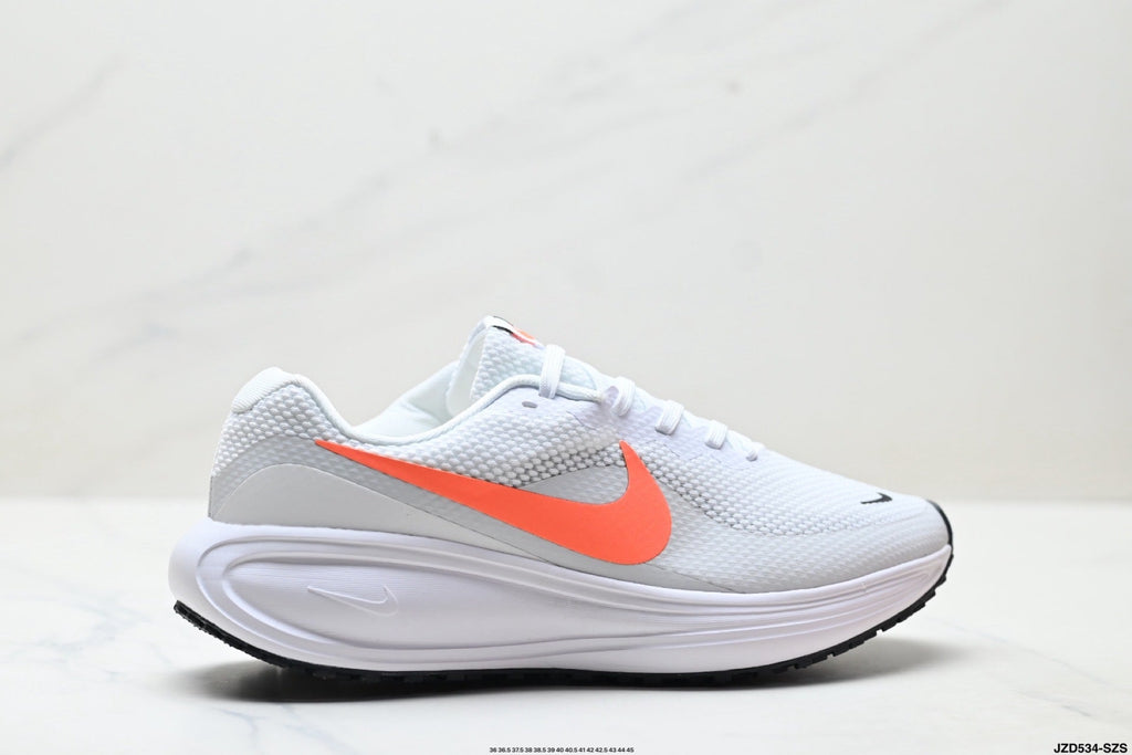Nike Revolution 8 Running Shoes in White and Orange - product image from the listing.