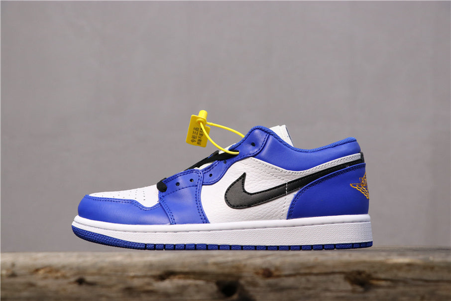 Nike Air Jordan 1 Low in Blue White Black 553558-401 - product image from the listing.