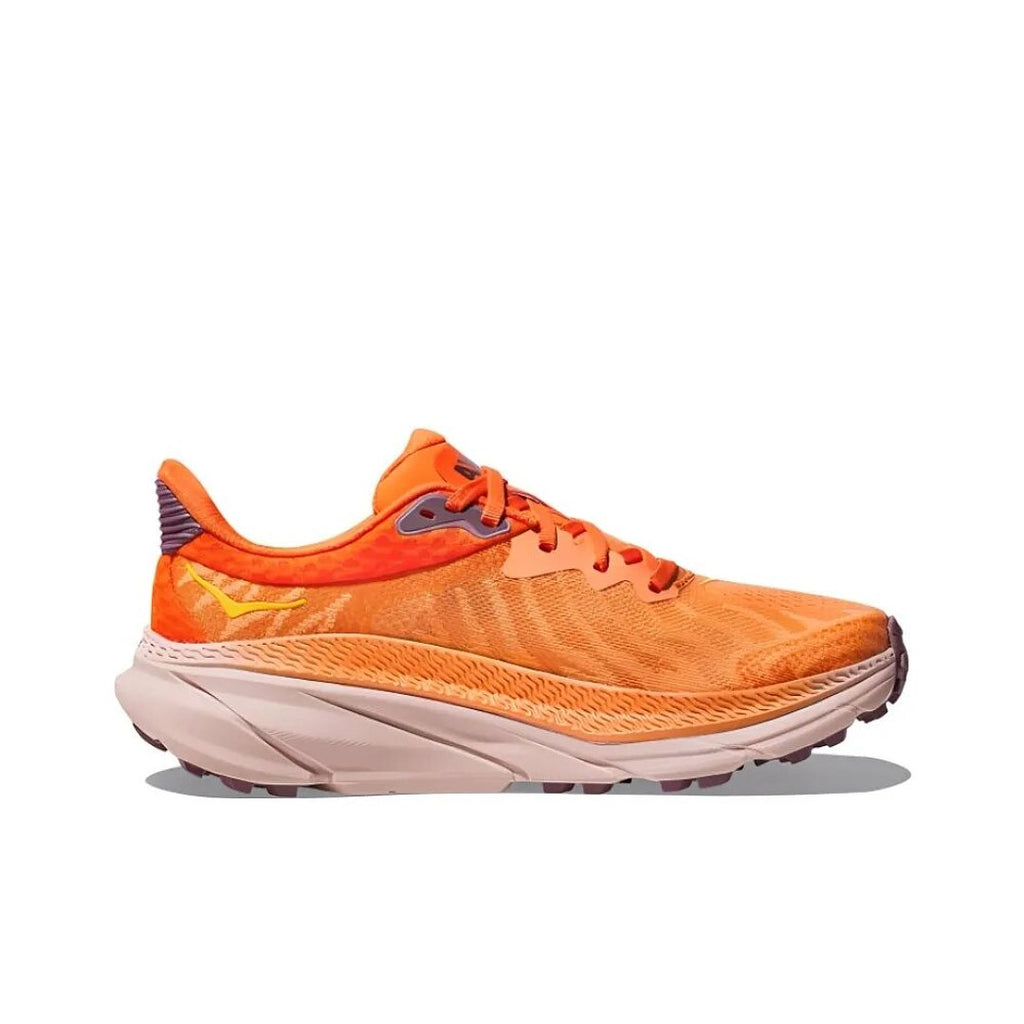 HOKA Challenger 7 Trail Running Shoes in Orange - product image from the listing.