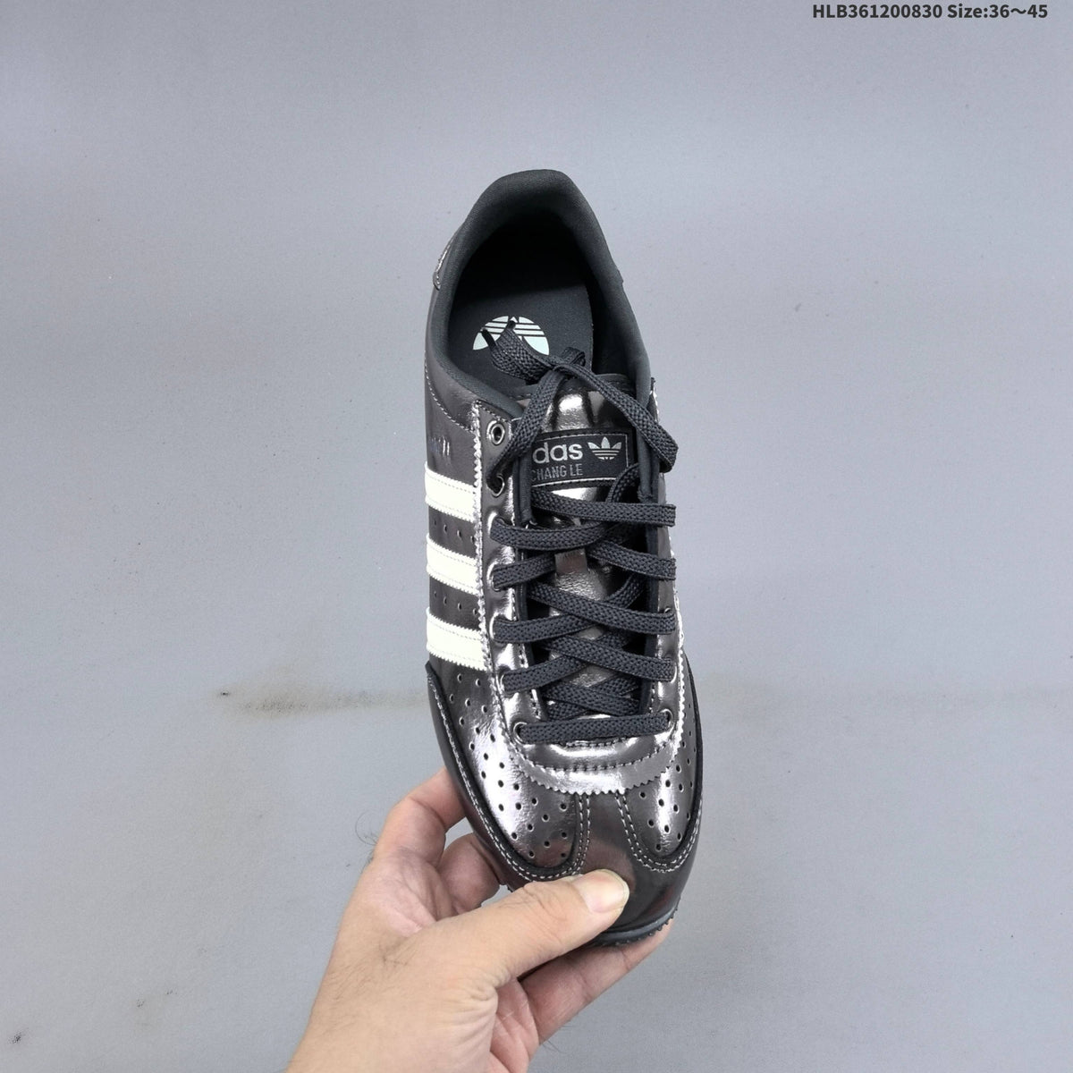 Adidas Originals Changle Low-Top Sneakers, in Metallic Charcoal - product image from the listing.