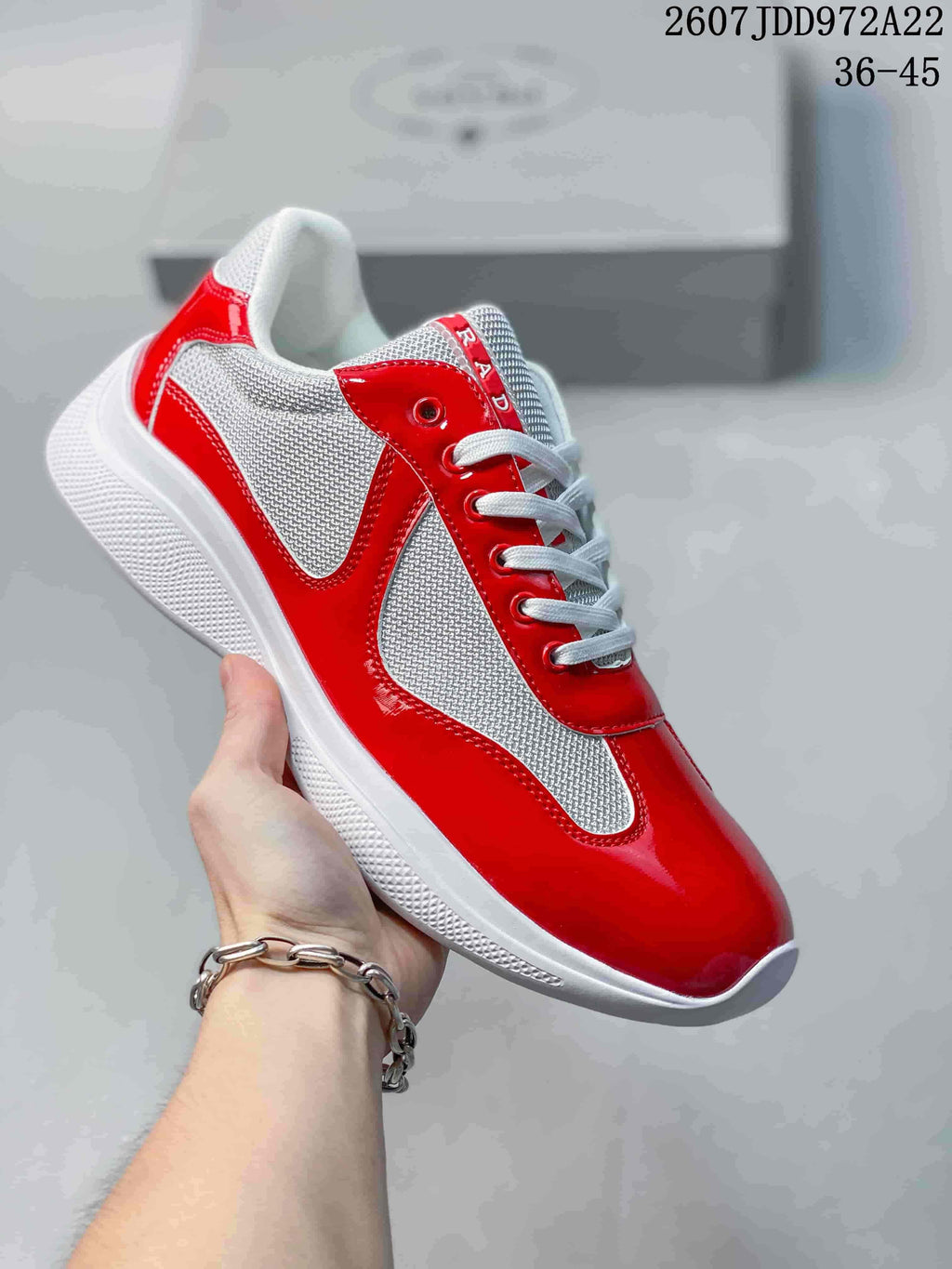 Prada America's Cup Low-Cut Sneakers 2607JDD972A22 - product image from the listing.
