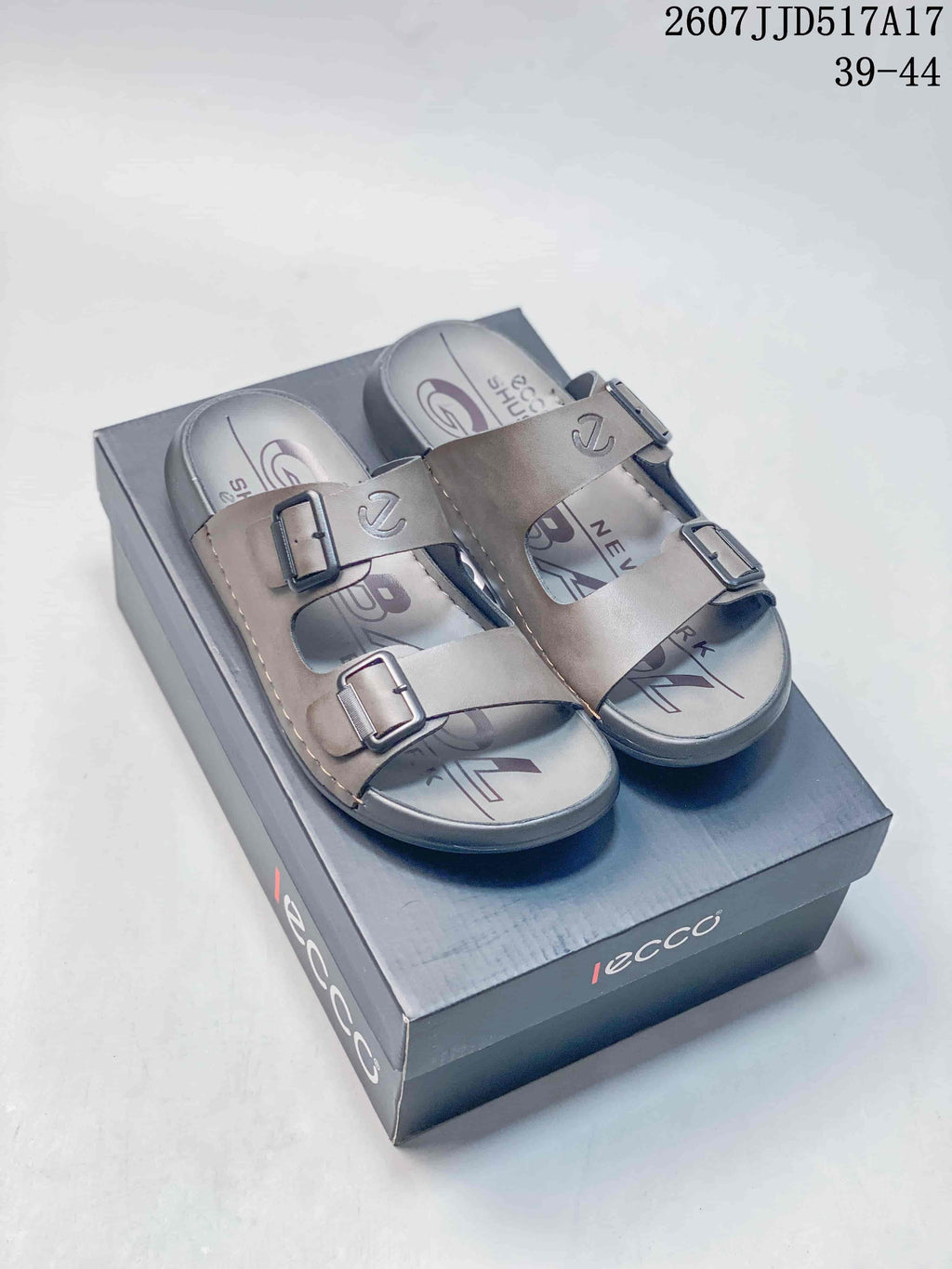 Double-Buckle Slide Sandals 2607JJD517A17 by ECCO - product image from the listing.