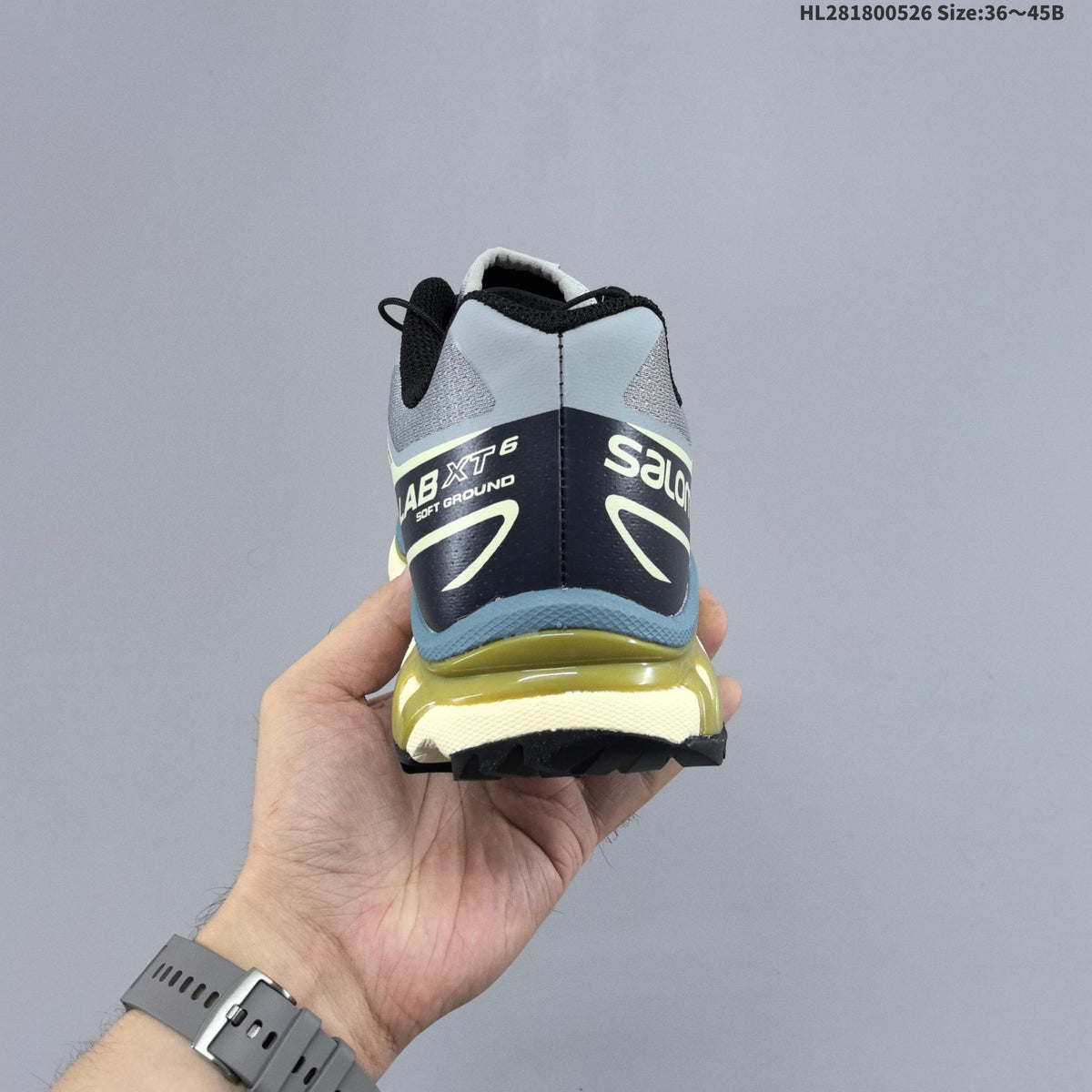 Salomon XT-6 Expanse Trail Running Sneakers in Grey - product image from the listing.