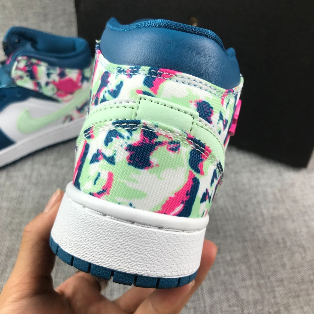 Air Jordan 1 Mid Hawaii High-Top Sneakers in Multicolor - product image from the listing.