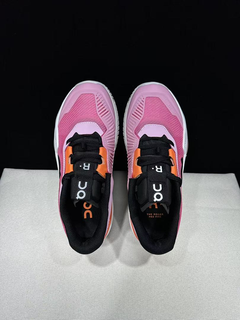 On The Roger Pro Fire Pink Flame Tennis Footwear - product image from the listing.