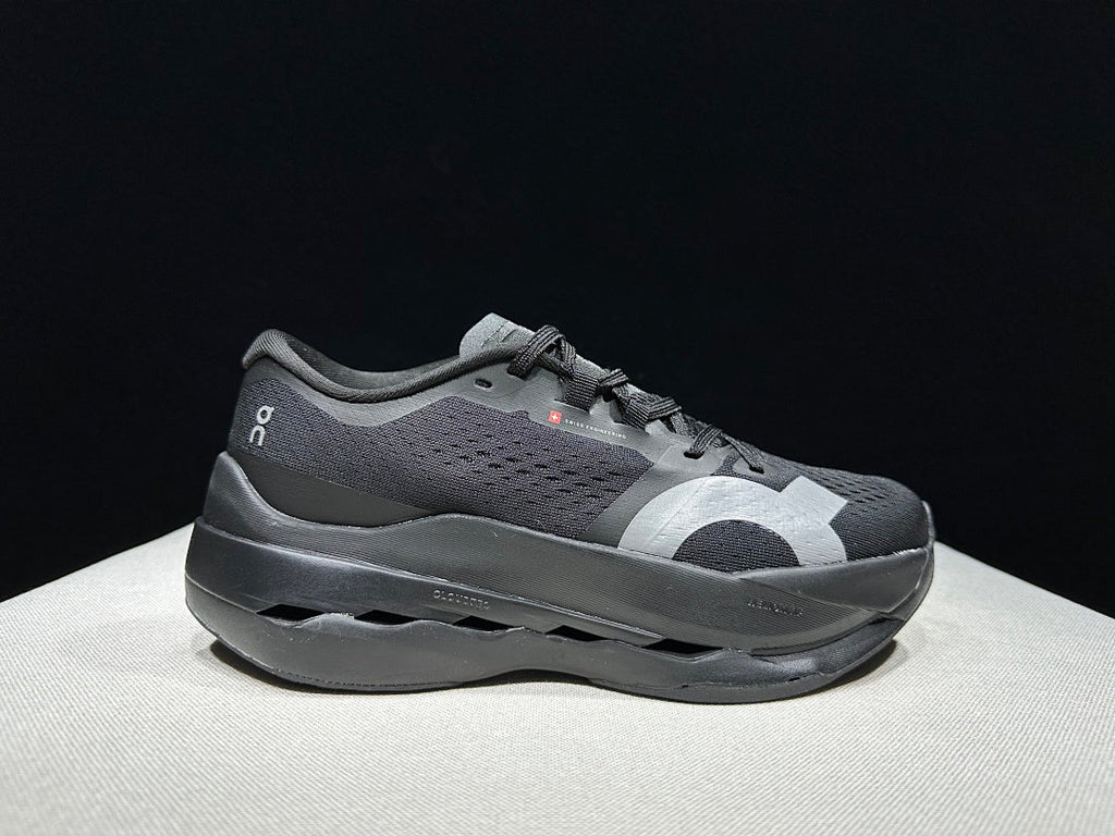 On Cloudboom Max Running Shoes, in Black - product image from the listing.